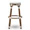 Baxton Studio Joelle Navy and White Bamboo Style Stackable Bistro Bar Stool 150-8983 - alternate 4
